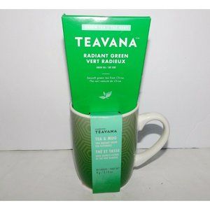 Starbucks Teavana Radiant Green 2 Tea Bags & Green Coffee Tea Mug NEW 10 oz